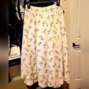 Chaus Floral Rayon Skirt
